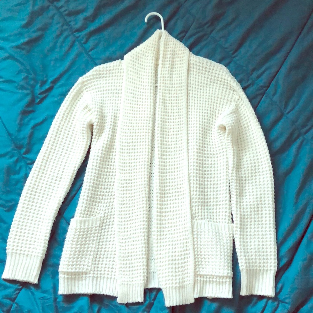 White Knitted Cardigan